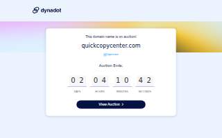 Quick Copy Center-Laurinburg website