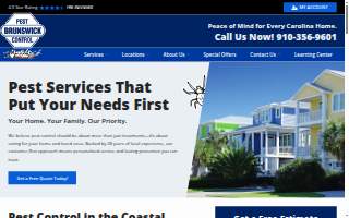 Brunswick Pest Control website