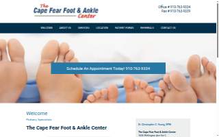 Cape Fear Foot & Ankle Center website