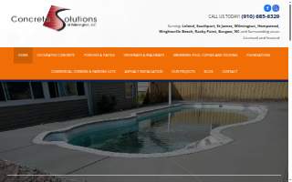 Concrete Solutions of Wilmington LLC website