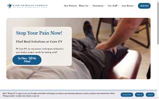 Core Physical Therapy of Leland website