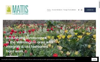 Mattis Landscaping website