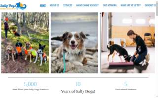 Salty Dogs Obedience Training website