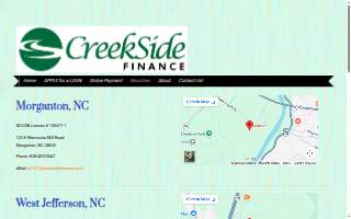 Creekside Finance, Inc. website