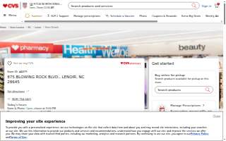 CVS Pharmacy of Lenoir website