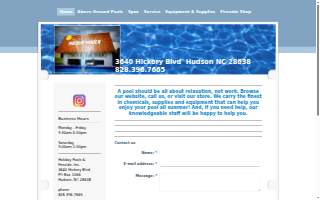 Holiday Pools & Fireside, Inc. website