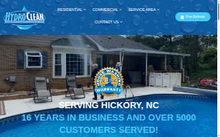 HydroClean Pressure Washing of Hickory website