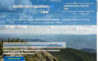 Smith Immigration Law Firm of Lenoir website