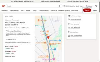 Walgreens Pharmacy of Lenoir website