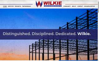 Wilkie Construction website