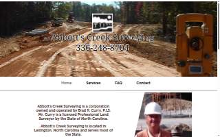 Abbotts Creek Surveying website
