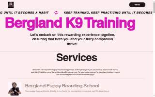 Bergland K9 Training LLC website