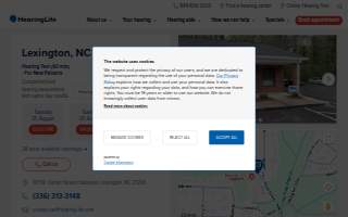 HearingLife of Lexington NC website