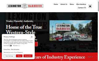 Lexington Barbecue website