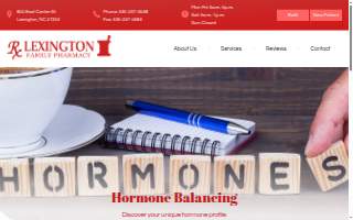 Lexington Family Pharmacy website