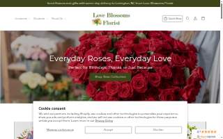 Love Blossoms Florist website