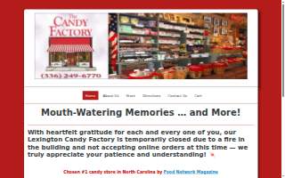 The Candy Factory website