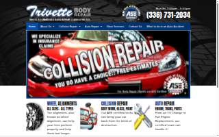 Trivette Body Repair of Lexington website