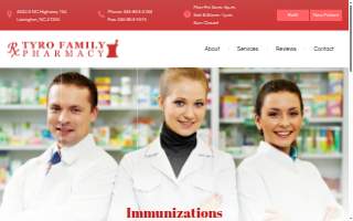 Tyro Family Pharmacy website