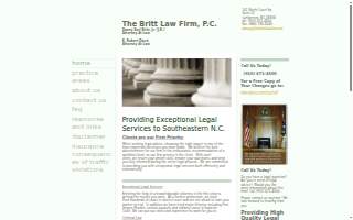 Britt Law Firm website