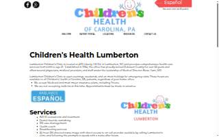 Children's Health Lumberton website