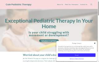 Cole Pediatric Therapy website