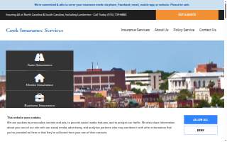 Cook Insurance Services website