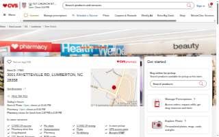 CVS of Lumberton website