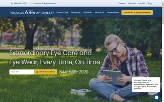 Triangle Visions Optometry of Lumberton website