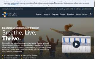 Carolina Asthma & Allergy Center - Matthews website