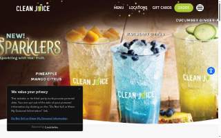 Clean Juice of Matthews website