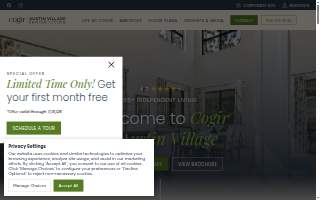 Cogir of Austin Village website