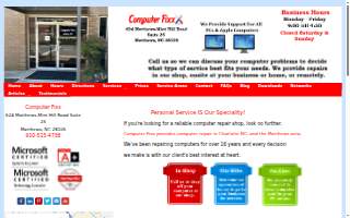 Computer Fixx of Matthews website