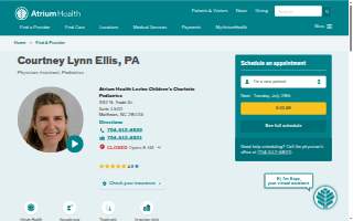 Courtney Lynn Ellis, PA website