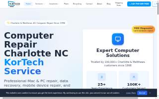 Kortech Service website