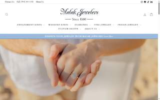 Malak Jewelers of Matthews website
