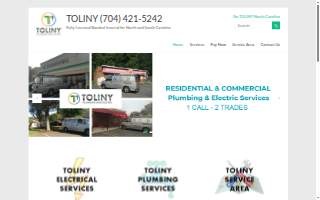 TOLINY Plumbing and Electric website
