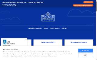 Carl A Walker Insurance Agency website