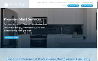 Clean Away Maids website