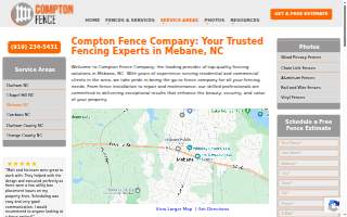 Compton Fence Co website