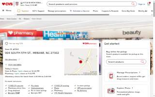 CVS of Mebane website