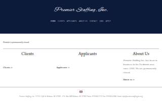 Premier Staffing website