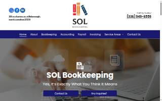 SOL Bookkeeping website