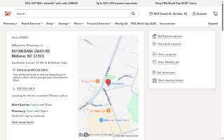 Walgreens of Mebane website