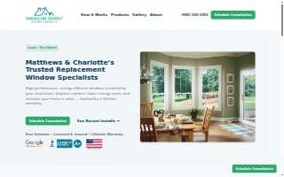 American Energy Windows and Doors of Matthews website