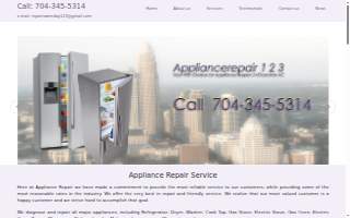 Appliance Repair 123 website