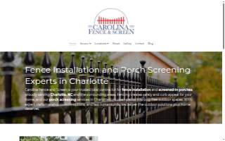 Carolina Fence and Screen of Mint Hill website