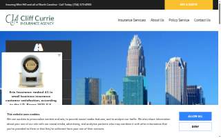 Cliff Currie Insurance Agency website