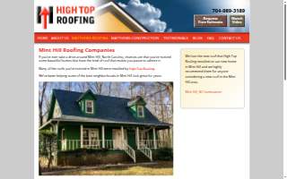 High Top Roofing website