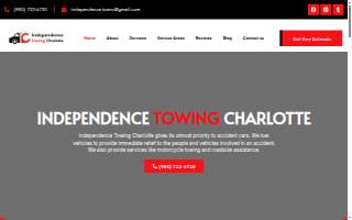 Independence Towing Charlotte of Mint Hill website